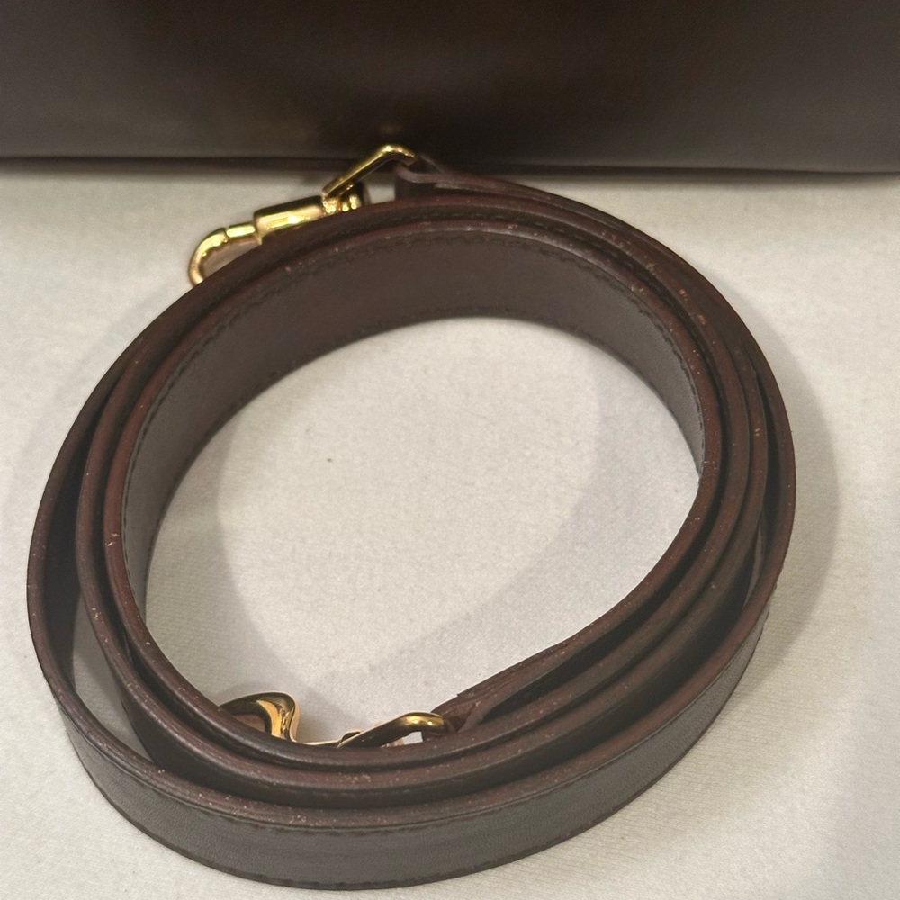 Gucci vintage brown leather bamboo bag with brown leather strap for a crossbody - Picture 12 of 12